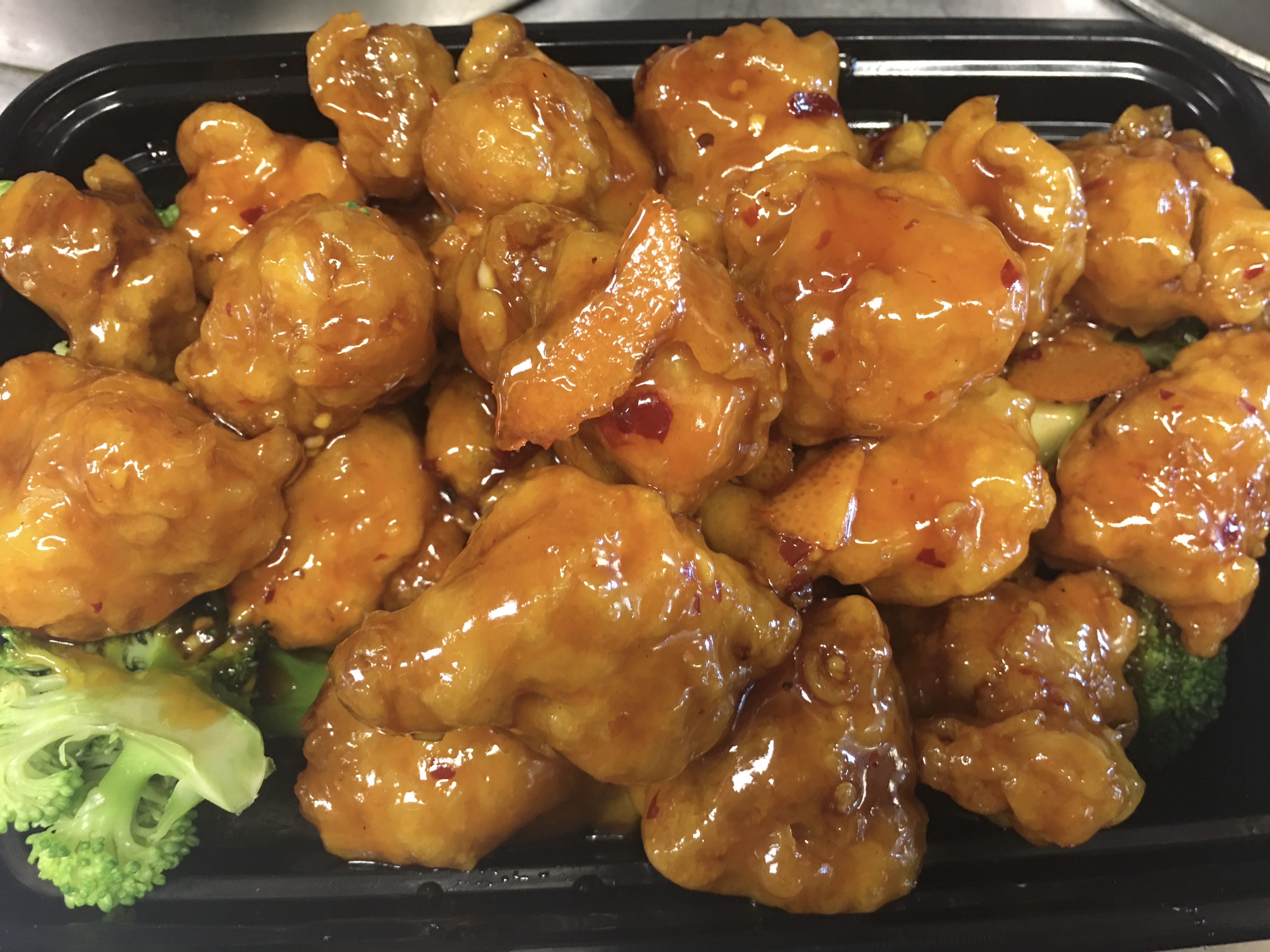 Order  C21. Orange Chicken Combo Platter food online from China King store, King Of Prussia on bringmethat.com