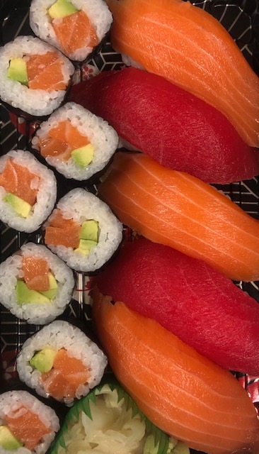 Order Deluxe Sushi Platter food online from A Plus Sushi store, Malvern on bringmethat.com