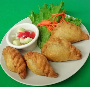 Order A-9. Curry Puff (Veggie) food online from Thai Smile store, Hamden on bringmethat.com