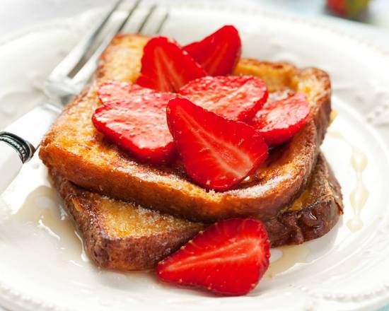 Order Strawberry French Toast food online from Mufasa's Pancakes & French Toast store, Armonk on bringmethat.com