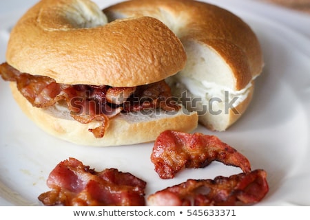Order Bagel with Cream Cheese and Bacon food online from Smith finest deli store, Brooklyn on bringmethat.com