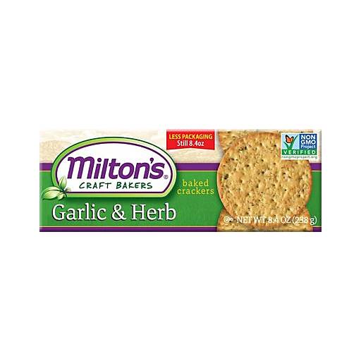 Order Milton's Crackers Garlic & Herb (8.4 OZ) 130247 food online from Bevmo! store, Lafayette on bringmethat.com