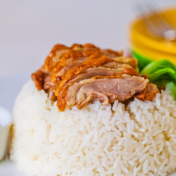 Order Roast Duck over Rice food online from Siam chan thai cuisine store, Los Angeles on bringmethat.com