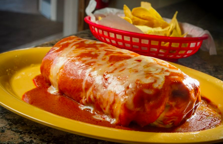 Order Wet Burrito food online from The City Taqueria store, San Francisco on bringmethat.com