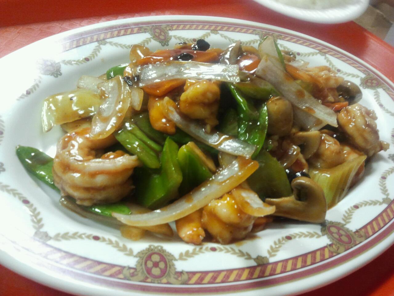 Order 105. Shrimp with Black Bean Sauce food online from Wah Sing store, Mahwah on bringmethat.com