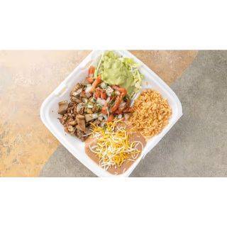 Order Carnitas Plate food online from Aliberto Jr Fresh Mexican Food store, Riverside on bringmethat.com