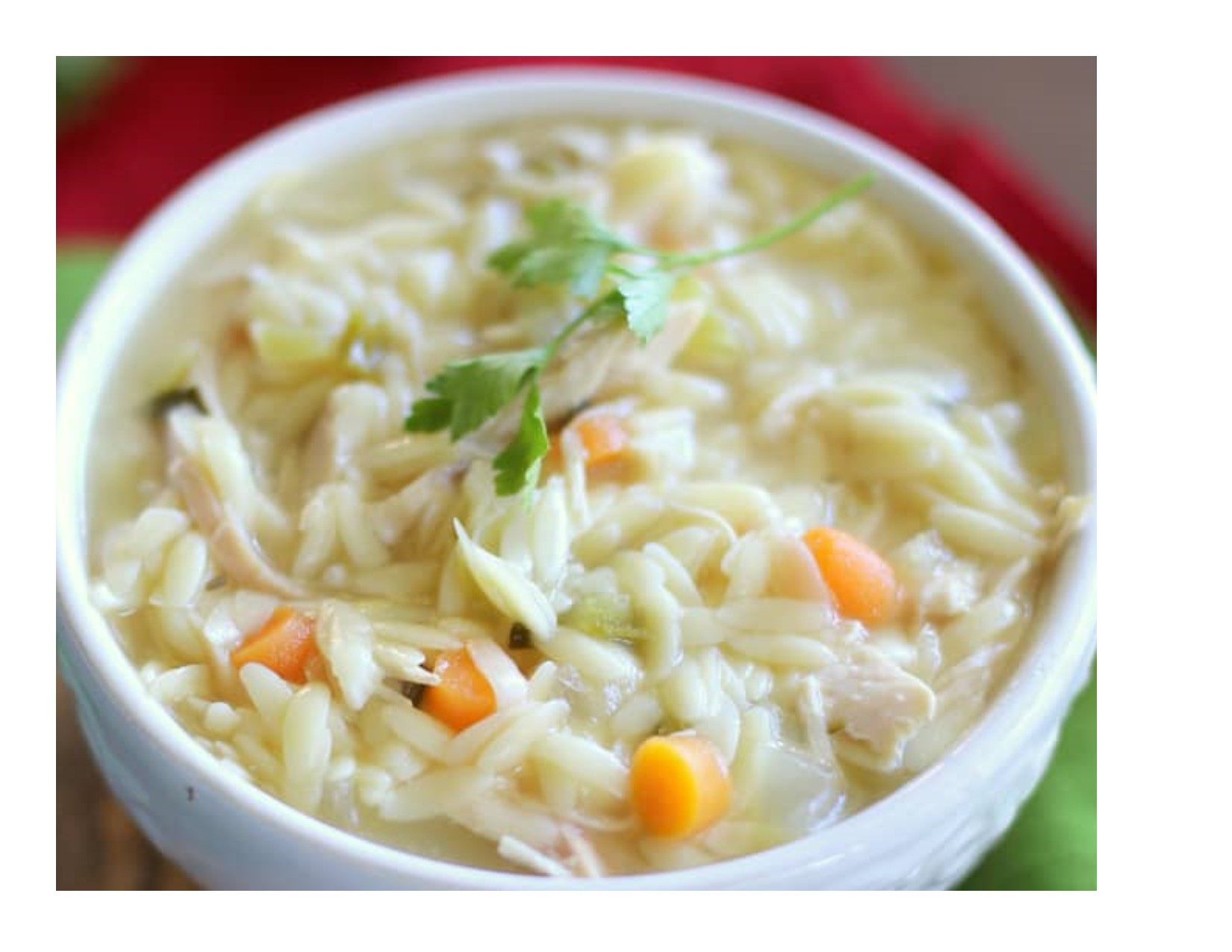 Order Lemon Chicken Orzo Soup food online from Miss Hickory Tea Room store, Strongsville on bringmethat.com