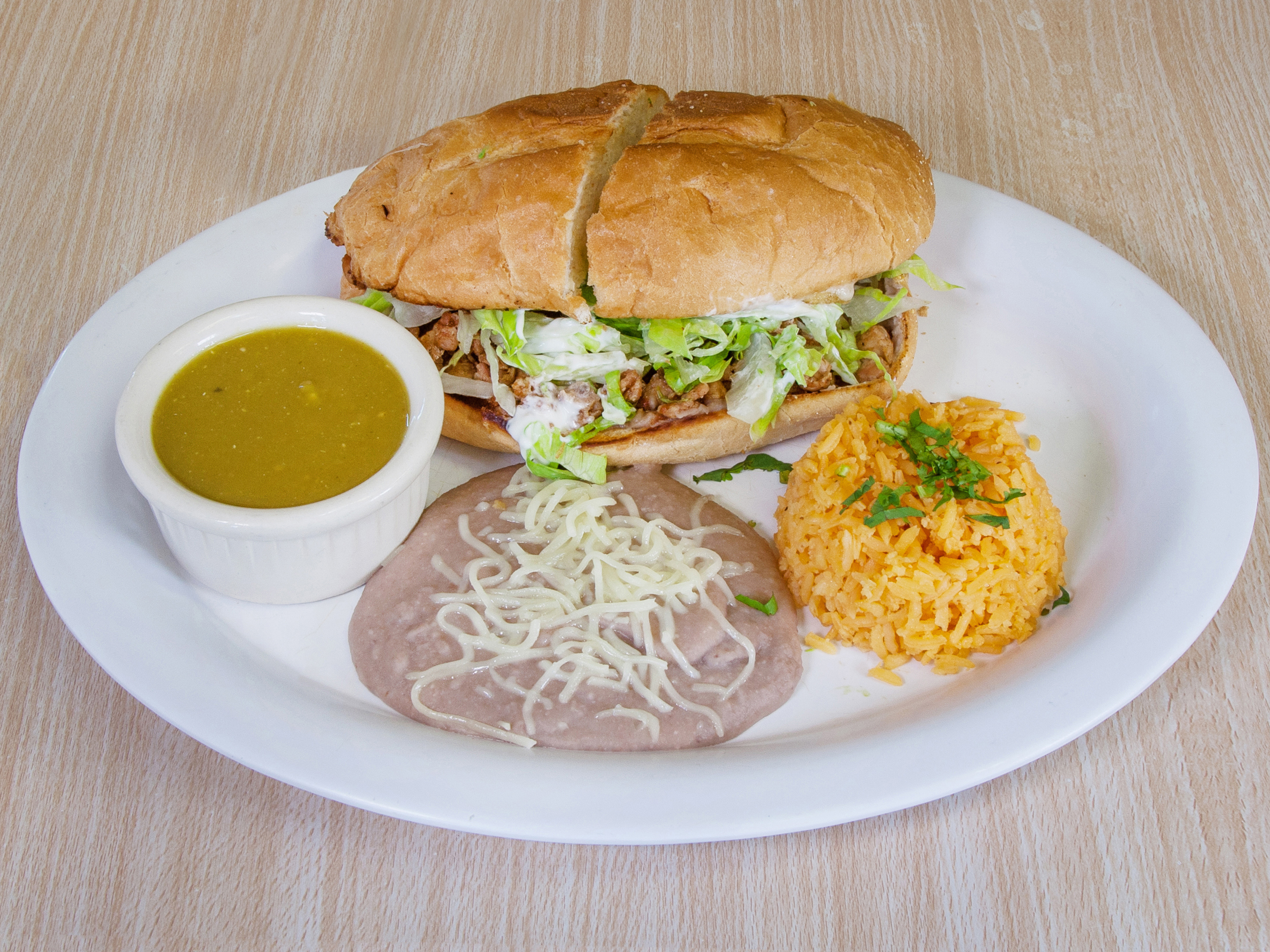 Order Torta Dinner food online from Baby Burritos store, Chicago on bringmethat.com