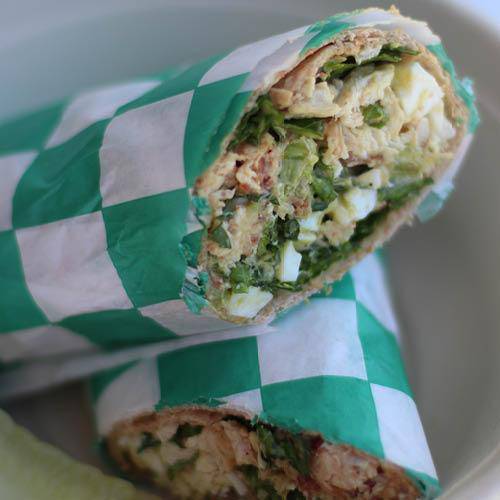 Order Chicken Cobb Wrap food online from Salad Station store, Mobile on bringmethat.com