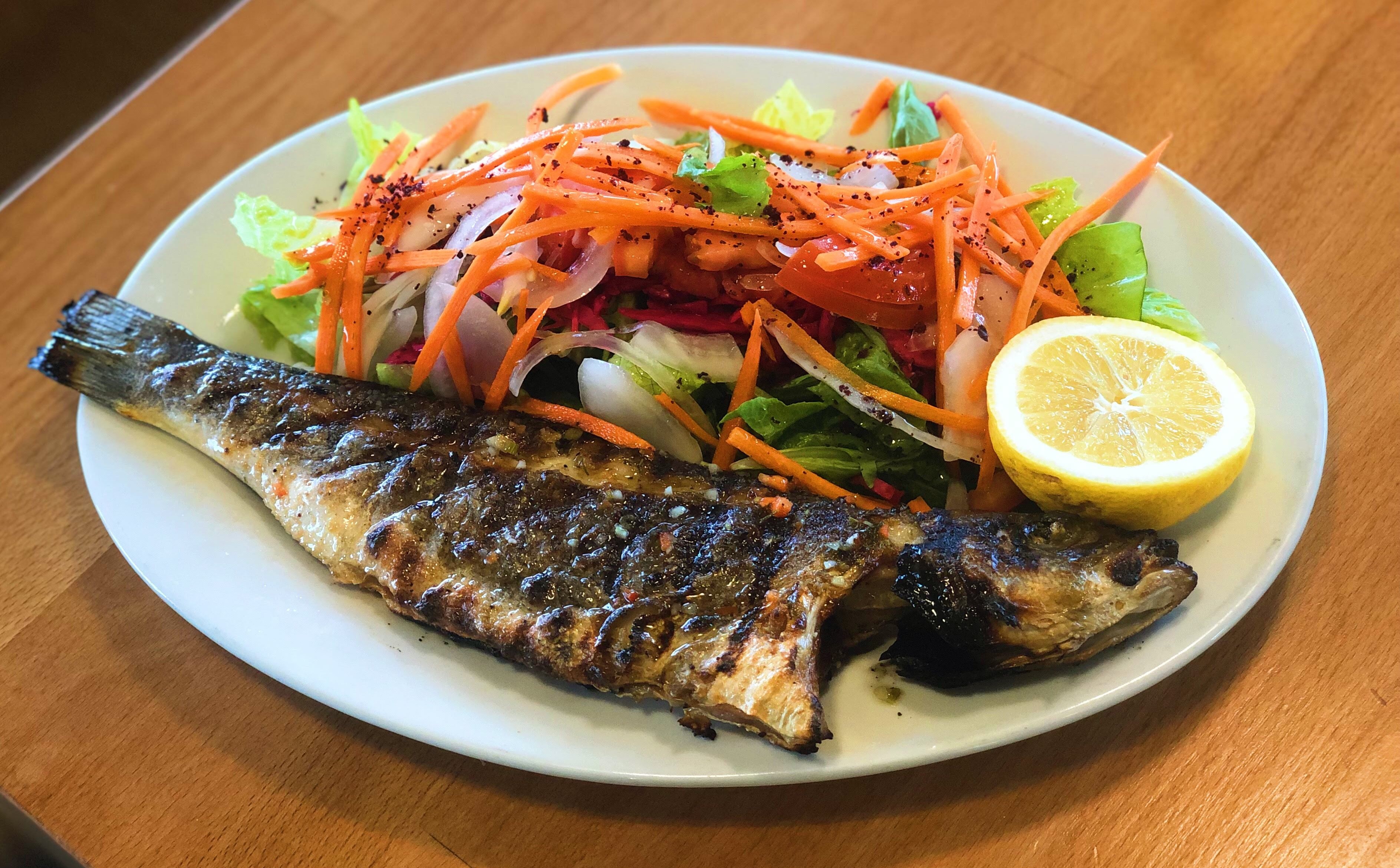 Order Whole Branzino food online from Zara Cafe Grill store, Staten Island on bringmethat.com