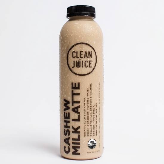Order Cashew Milk Latte 16 oz food online from Clean Juice store, Lincoln on bringmethat.com