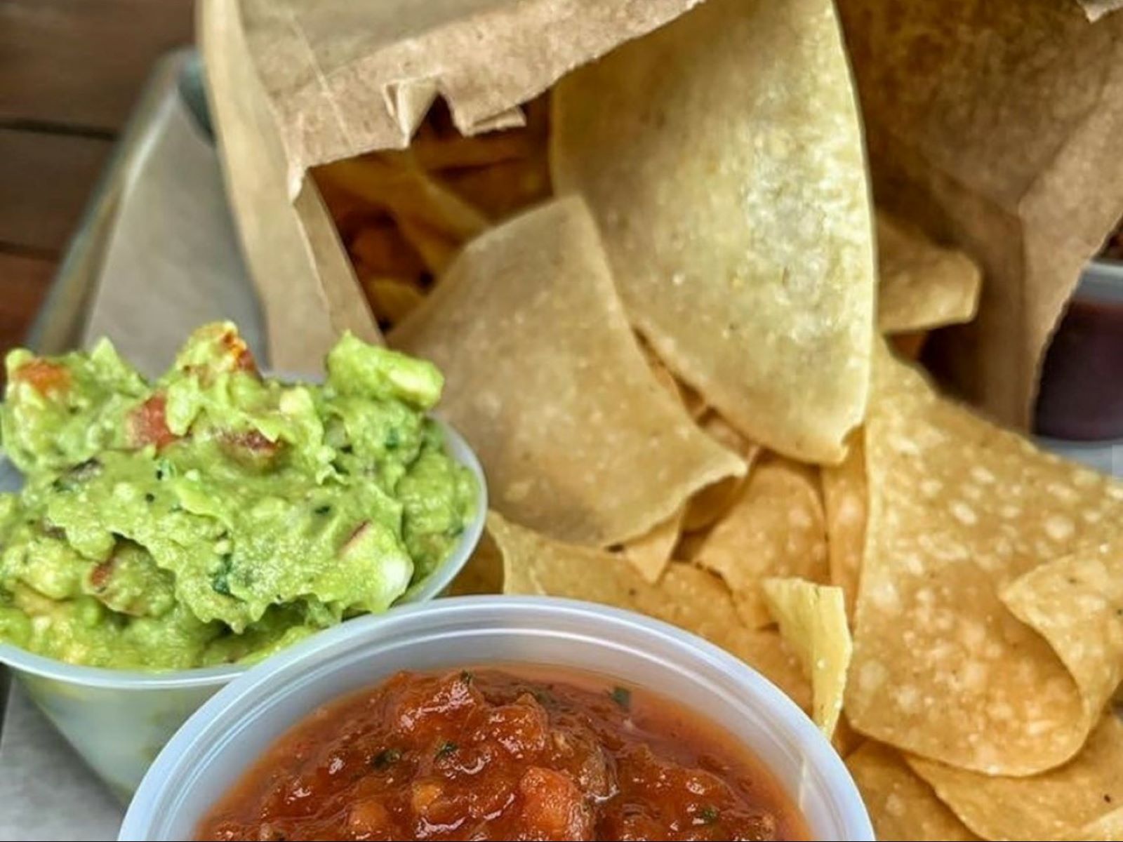 Order Chips & Guac food online from Right Coast Taqueria store, Deer Park on bringmethat.com