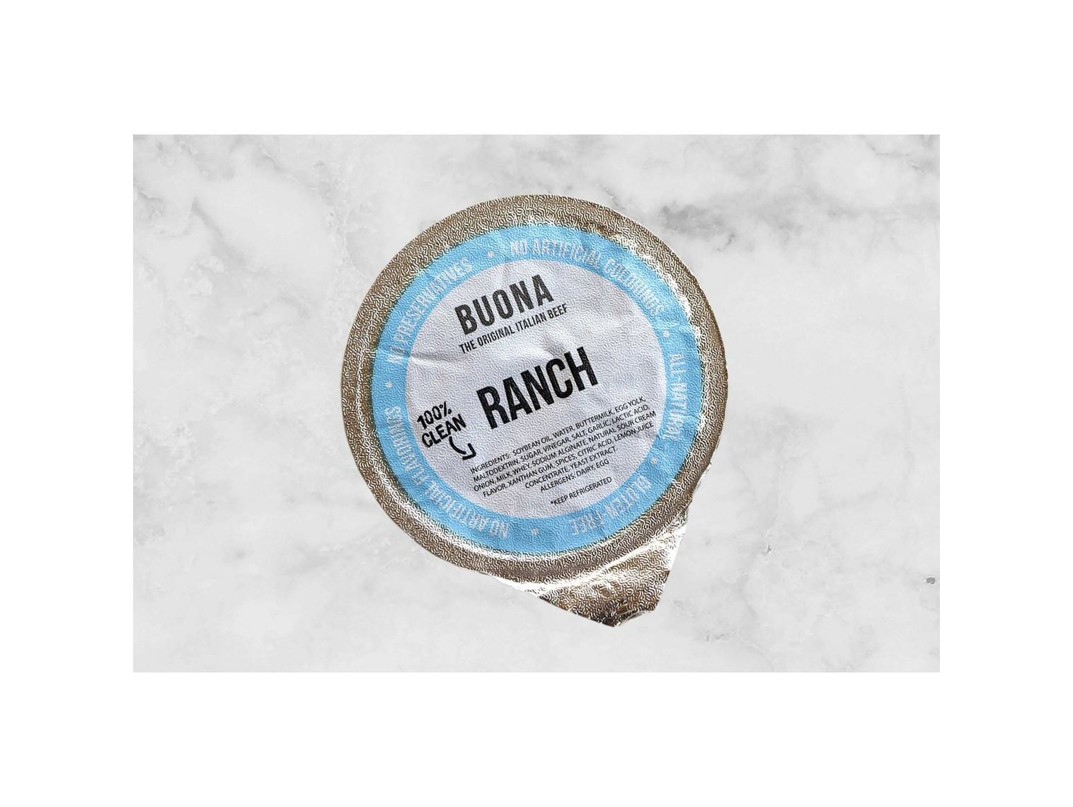 Order Side Ranch Dressing food online from Buona Beef store, Frankfort on bringmethat.com