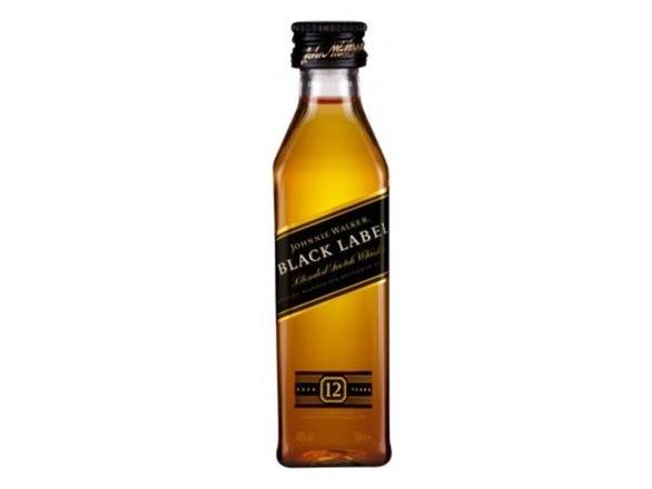 Order Johnnie Walker Black Label Blended Scotch Whisky - 50ml Bottle food online from Josh Wines & Liquors Inc store, New York on bringmethat.com