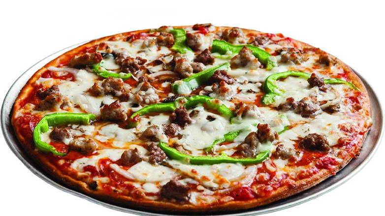 Order GF The Works Pizza food online from Papa Gino's store, Raynham on bringmethat.com