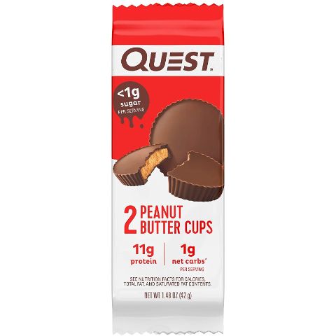 Order Quest Chocolate Peanut Butter Cups 1.48oz food online from 7-Eleven store, Center Moriches on bringmethat.com