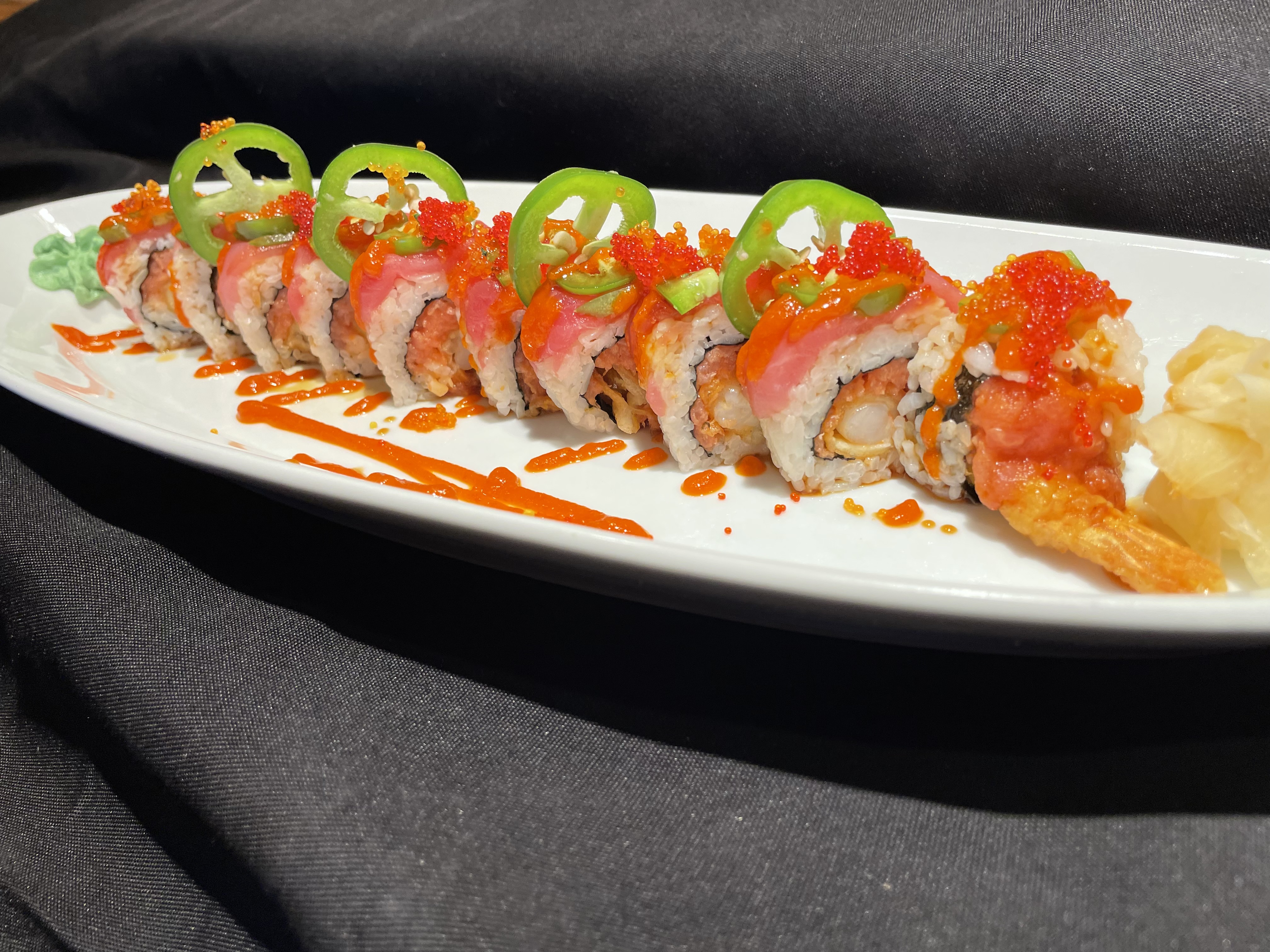 Order Fire Ball Roll food online from Sushi Hub store, Stockton on bringmethat.com