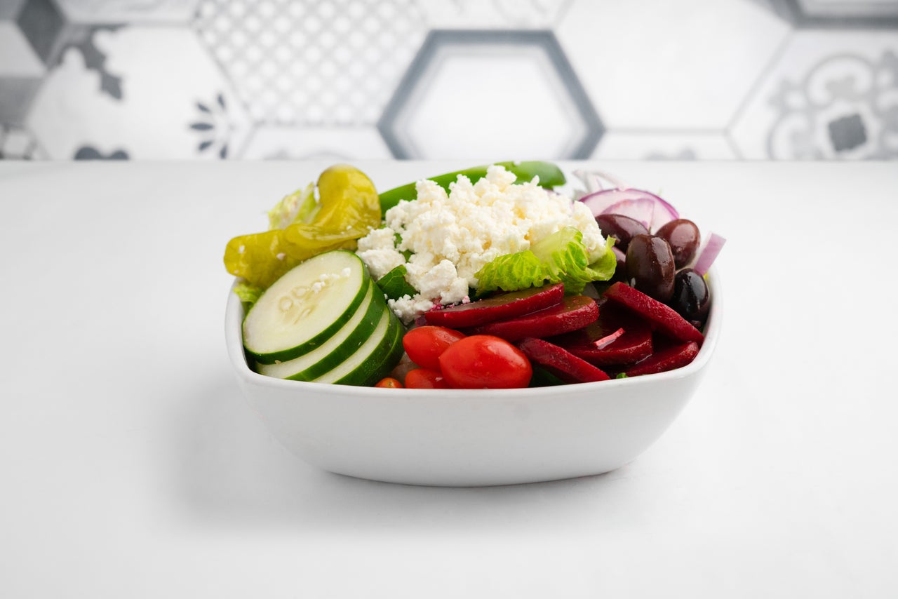 Order Greek Salad food online from Ahmo's Gyros store, Ann Arbor on bringmethat.com