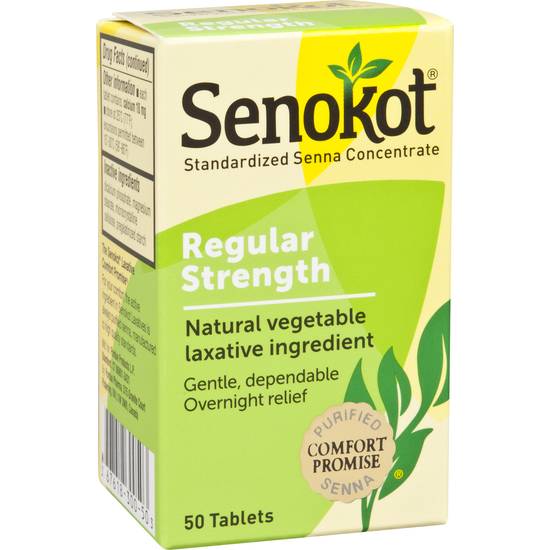 Order Senokot Standardized Senna Concentrate Tablets (50 ct) food online from Rite Aid store, Willard on bringmethat.com