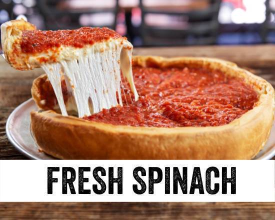 Order Fresh Spinach Deep Dish Pizza food online from Giordano store, Canton on bringmethat.com