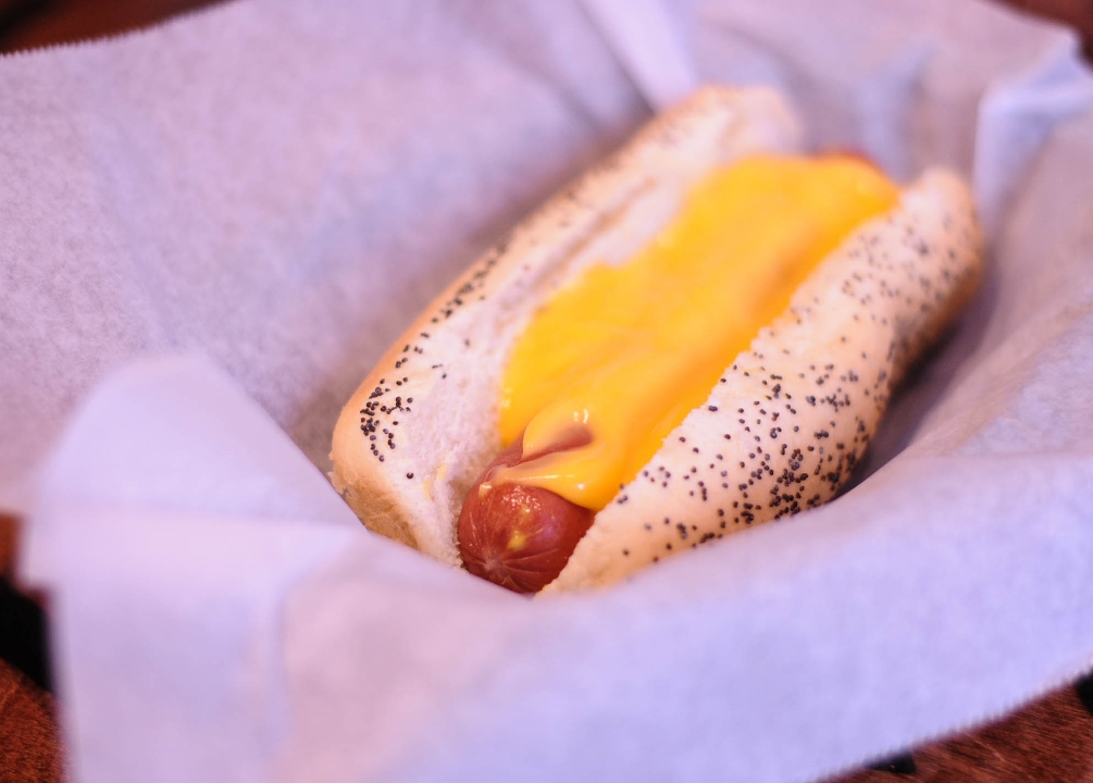 Order Cheese Dog (Non Halal) food online from Slim's store, Chicago on bringmethat.com