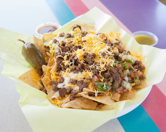 Order Super Nachos food online from Rancherito's Mexican Food store, Taylorsville on bringmethat.com