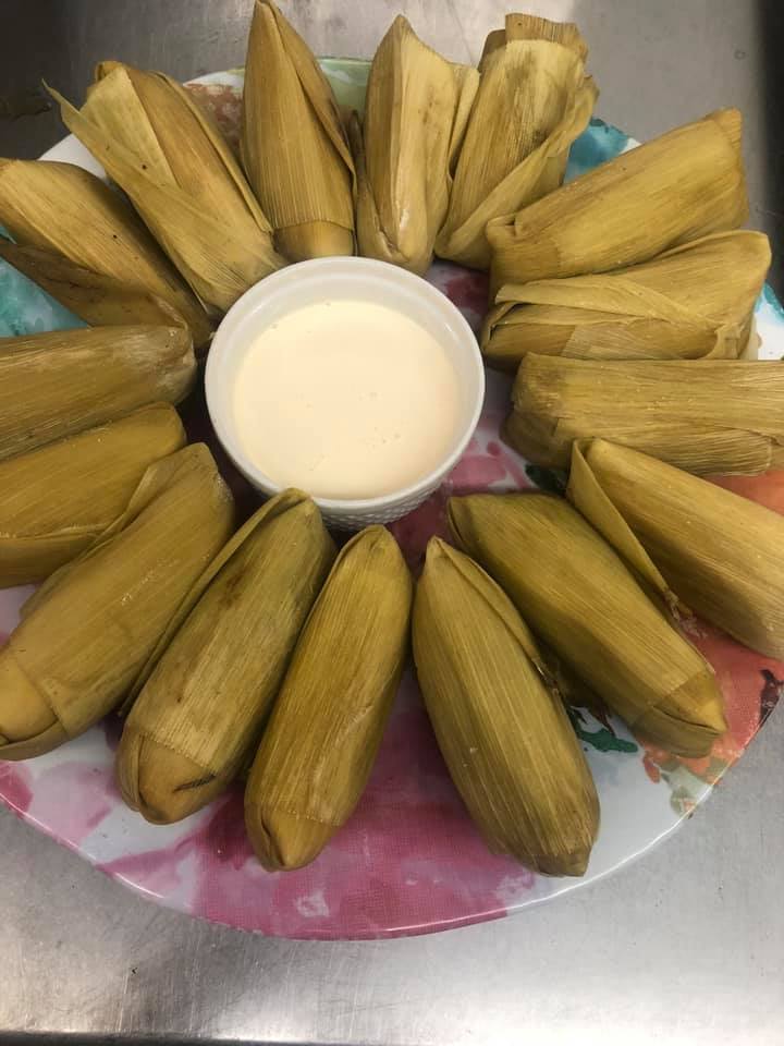 Order Tamales de Chipilin, Elote, Pollo food online from Gladys' Diner store, Memphis on bringmethat.com