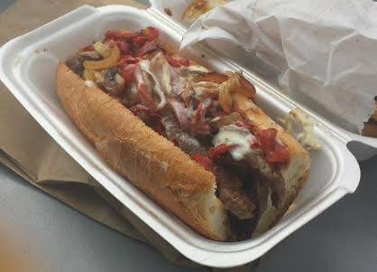 Order Philly Steak Sandwich food online from Johnny's Wee-Nee Wagon store, Markham on bringmethat.com