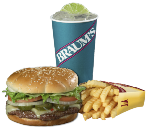 Order Jalapeno Pepper Jack Cheeseburger Combo #6 food online from Braums Ice Cream & Dairy Strs store, Duncanville on bringmethat.com