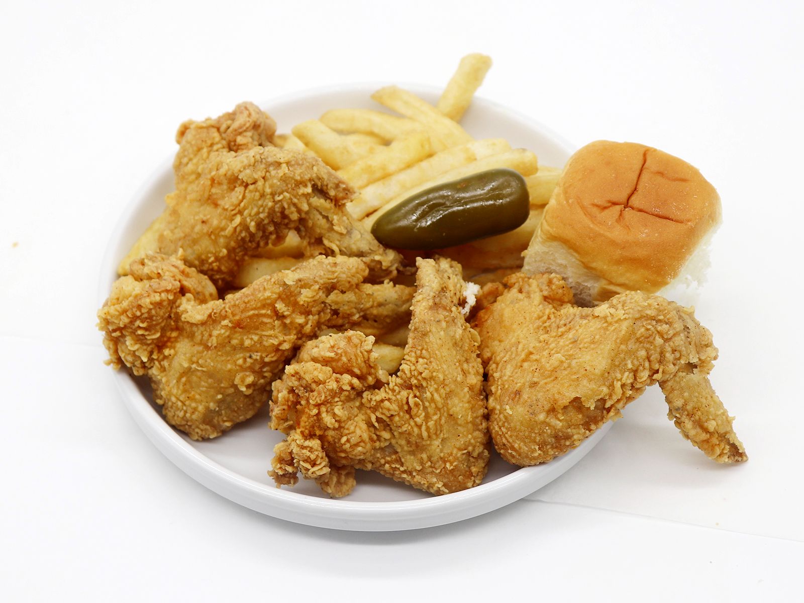 Order 4pc Whole Wings Meal Deal food online from Seashell #6 store, Chicago on bringmethat.com