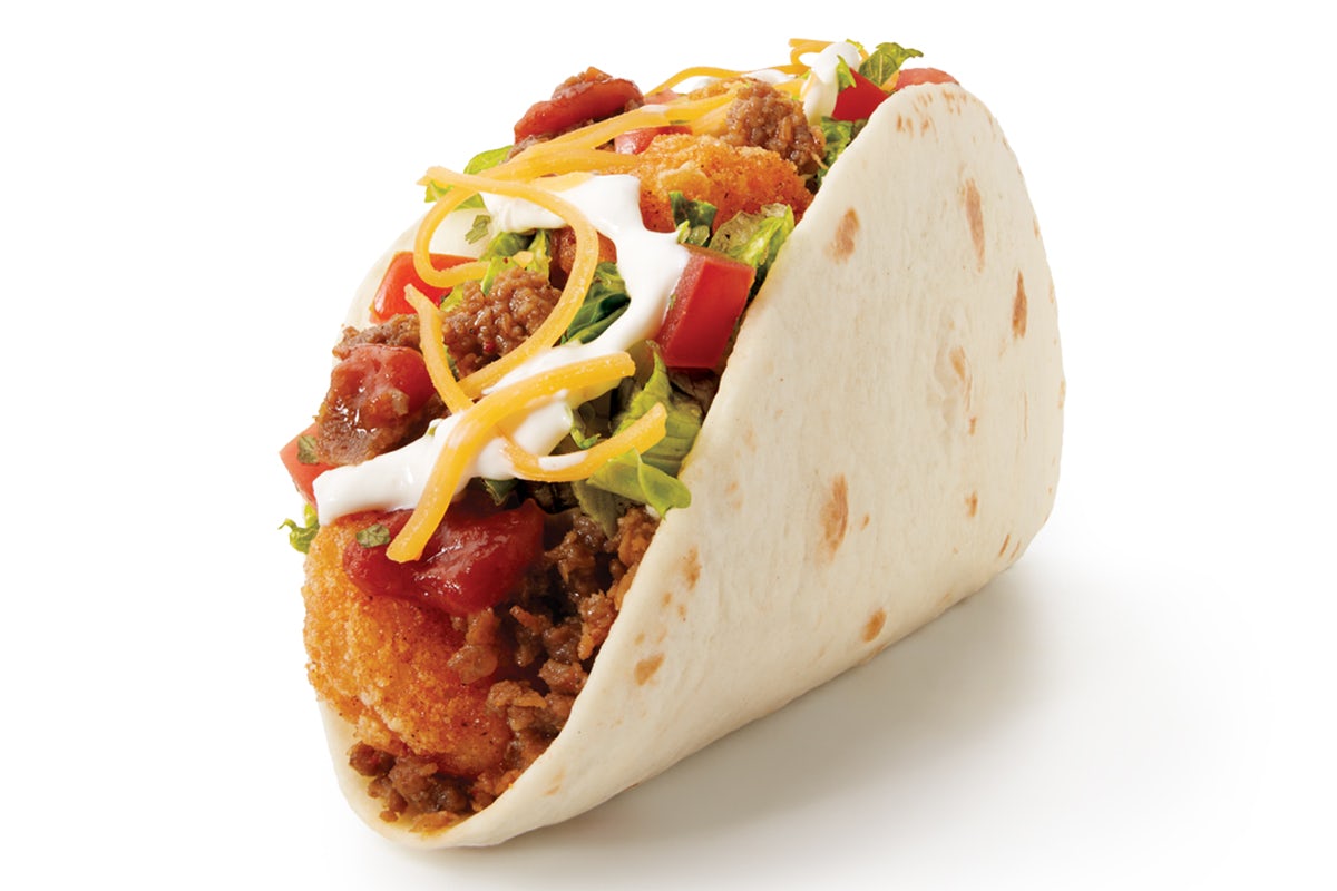 Order Grande Beef Taco food online from Taco John's store, Independence on bringmethat.com