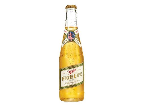 Order Miller High Life American Lager Beer - 12x 12oz Bottles food online from Sky Liquors store, Chicago on bringmethat.com
