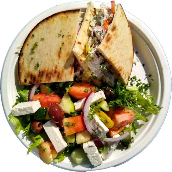Order Chicken Salad Pita food online from Athenian Grill store, Lexington on bringmethat.com