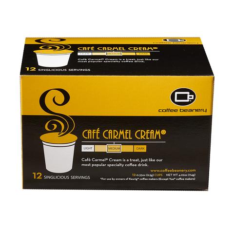 Order Cafe Carmel Cream Singlicious Servings food online from The Coffee Beanery store, Wyomissing on bringmethat.com