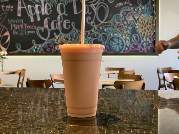 Order Jiu Jitsu Smoothie food online from Apple A Day Cafe store, Miami Beach on bringmethat.com