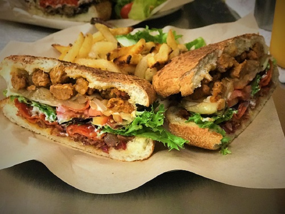 Order Three Little Pigs Sandwich food online from HOMESlyce Pizza Bar store, Baltimore on bringmethat.com