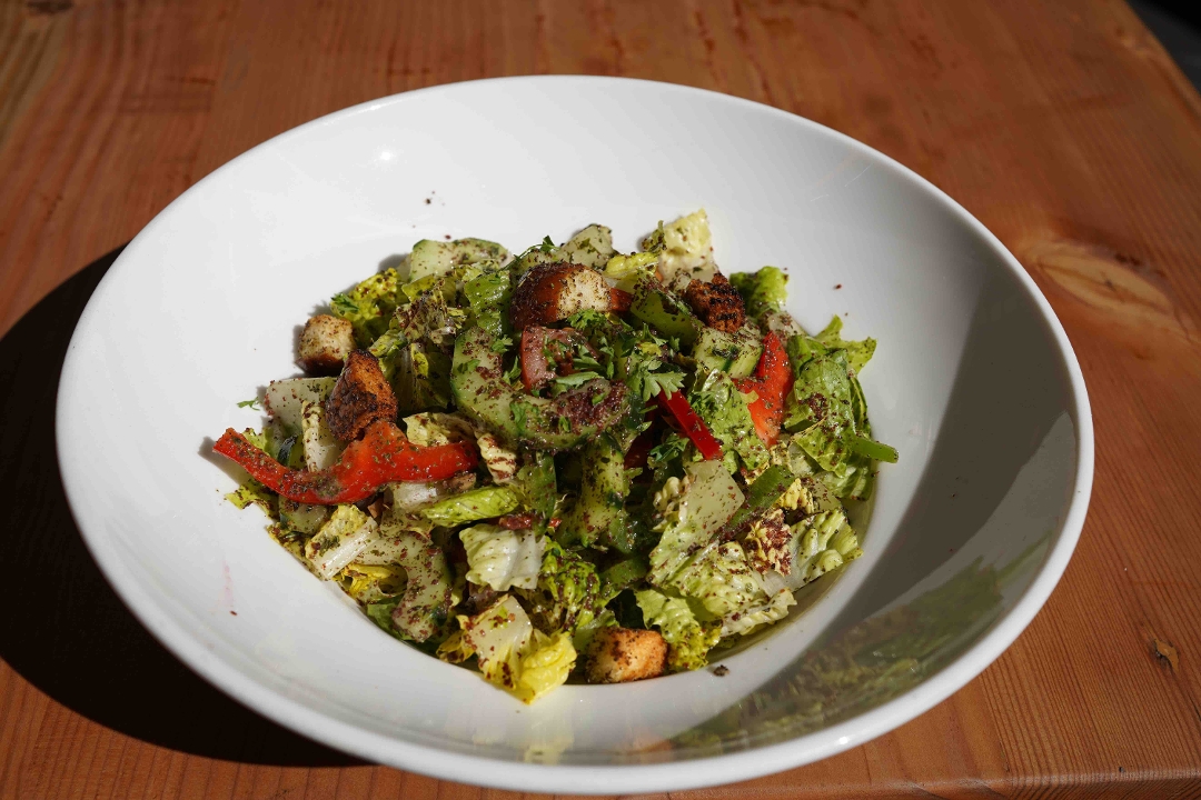 Order Fattoush Salad food online from Pasha Mediterranean store, Redwood City on bringmethat.com