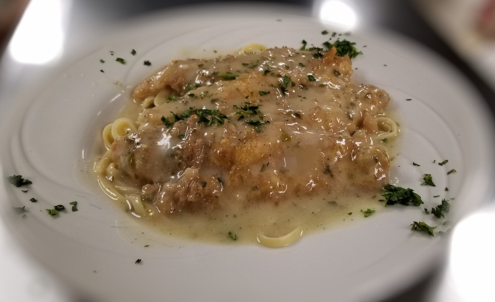Order Chicken Francese - Pollo food online from Mamma Rosa store, Barnegat Township on bringmethat.com