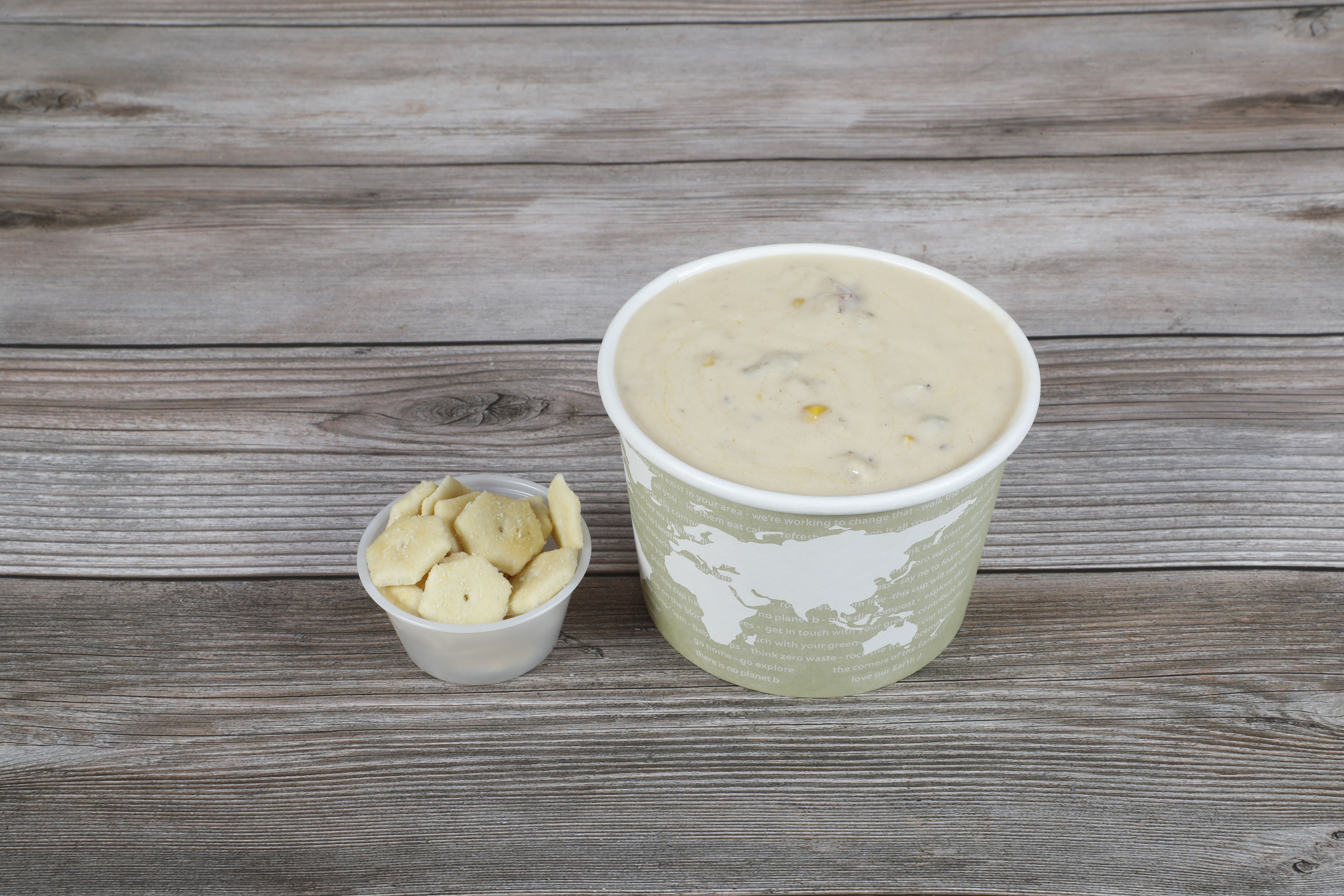 Order New England Clam Chowder food online from The Codmother Fish & Chips store, San Francisco on bringmethat.com