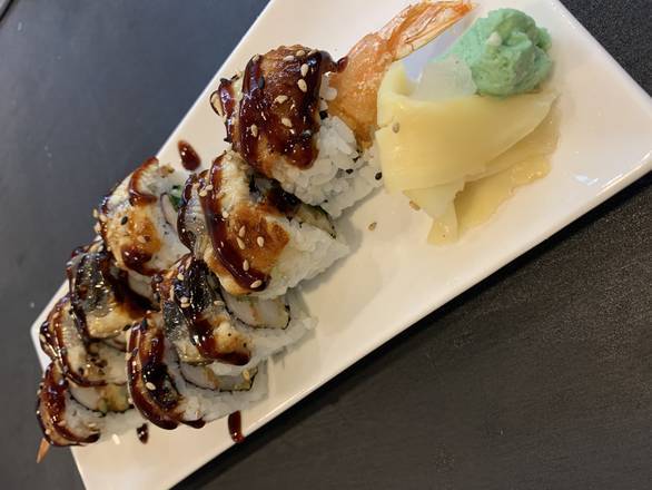 Order Dragon Roll food online from Miyoshi Sushi store, Fraser on bringmethat.com
