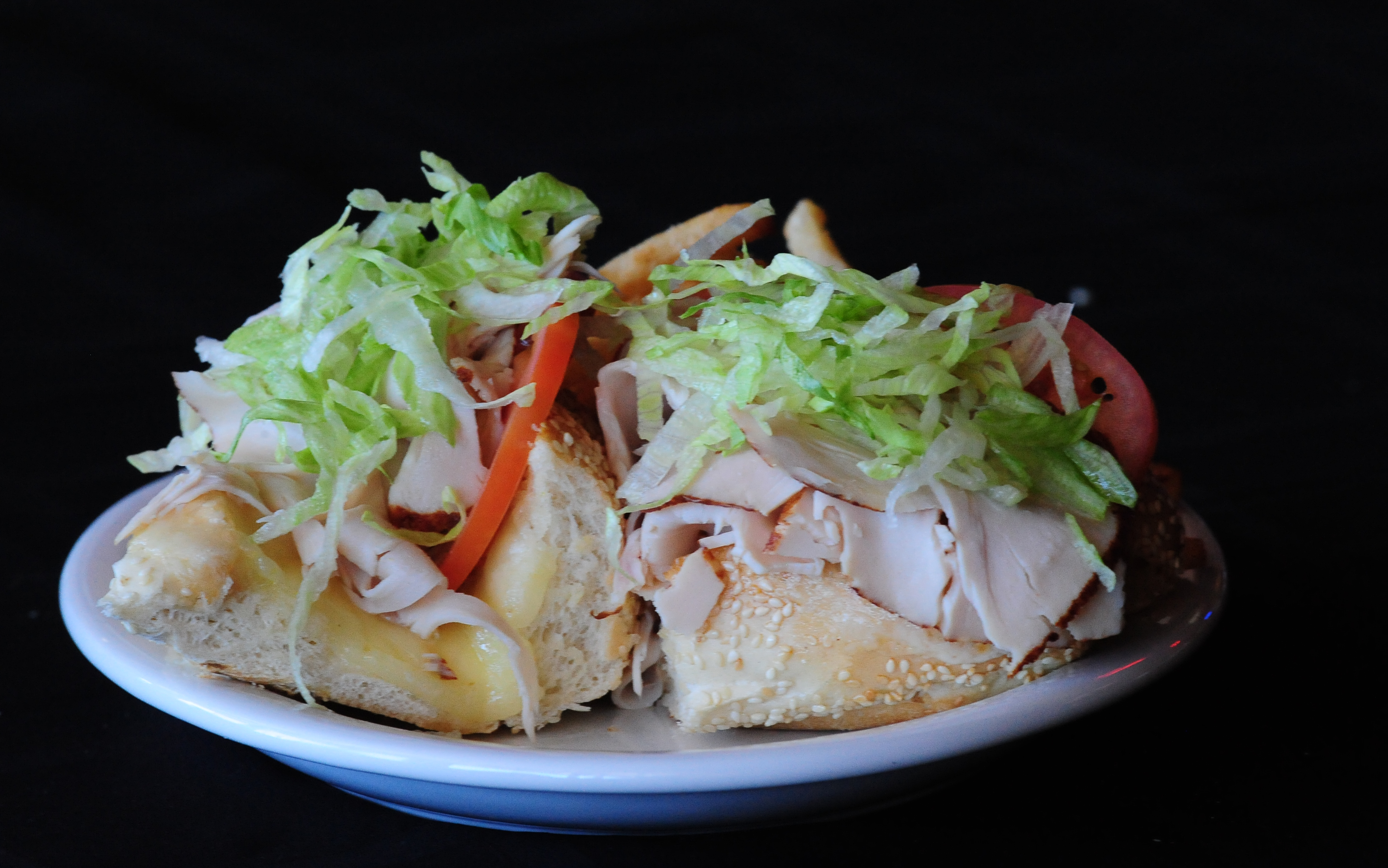 Order 8. Oven Roasted Sliced Turkey Sub Sandwich food online from Streets Of New York store, Glendale on bringmethat.com
