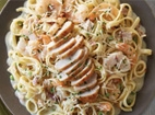 Order Shrimp & Chicken Carbonara food online from Marie Callender Restaurant & Bakery store, Azusa on bringmethat.com