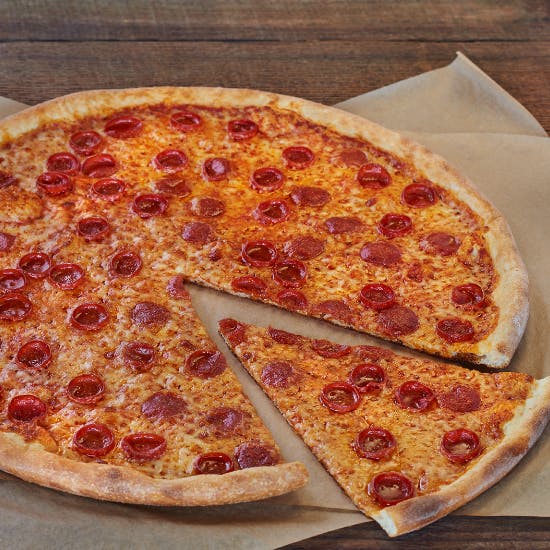 Order Pepperoni Pizza - 18'' food online from Flippin' Pizza store, Long Beach on bringmethat.com