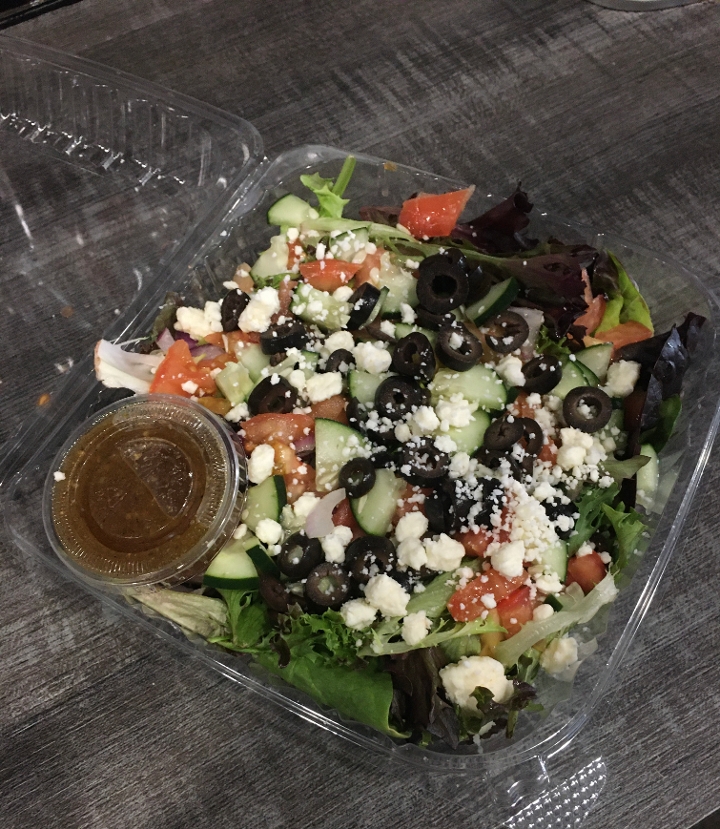 Order GREEK SALAD food online from The Avenue Coffee & Cafe store, Port Neches on bringmethat.com