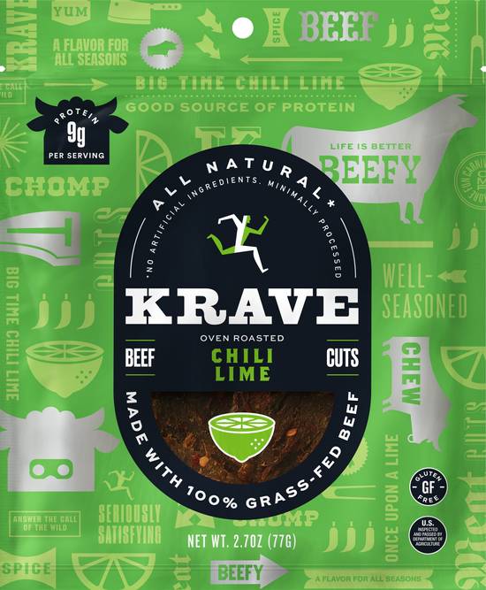 Order KRAVE Gourmet Beef Cuts, Chili Lime Flavor, 2.7 OZ food online from Cvs store, FARGO on bringmethat.com