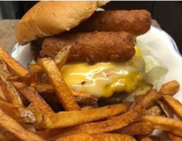 Order The Cheesiest Burger food online from Disilvios Family Grill store, Hubbard on bringmethat.com
