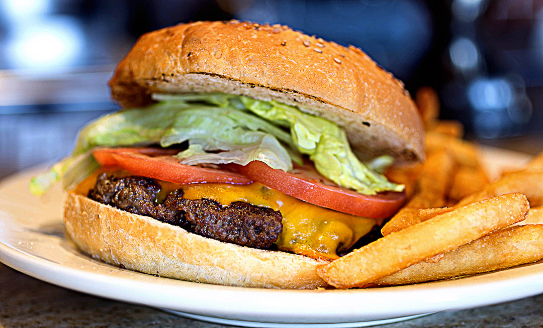 Order Cheeseburger Deluxe food online from Coach House Diner Restaurant store, North Bergen on bringmethat.com