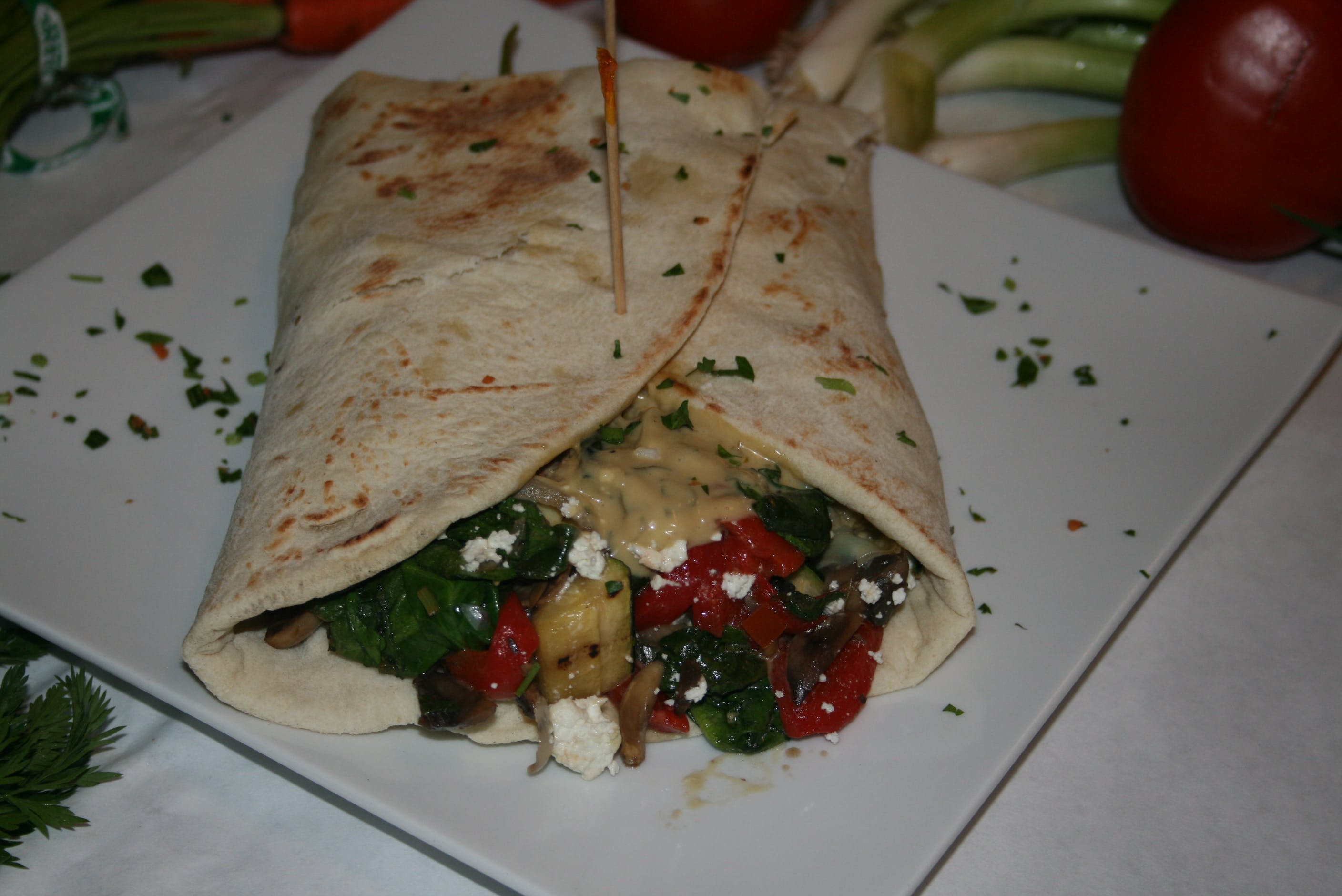 Order Vegetarian Sandwich - Sandwich food online from Santorini Restaurant store, Danville on bringmethat.com