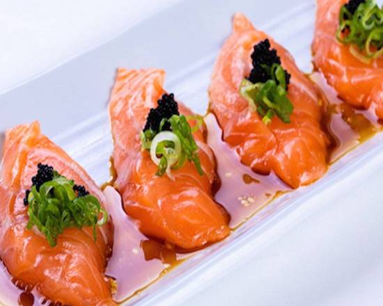 Order Salmon Truffle Sauce Sashimi  food online from SushiStop Culver City store, Culver City on bringmethat.com