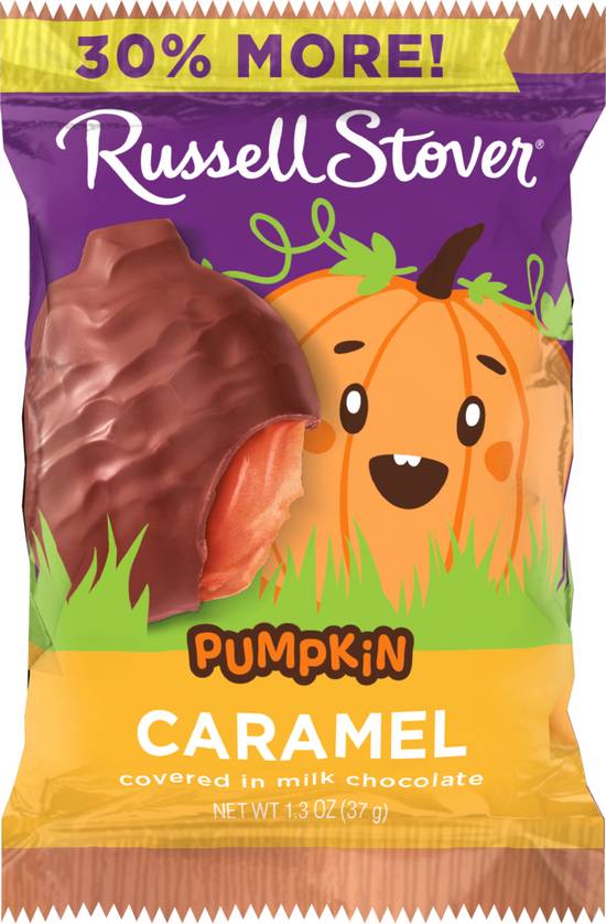 Order Russell Stover Caramel Pumpkin, Single - 1.3 oz food online from Rite Aid store, Clio on bringmethat.com